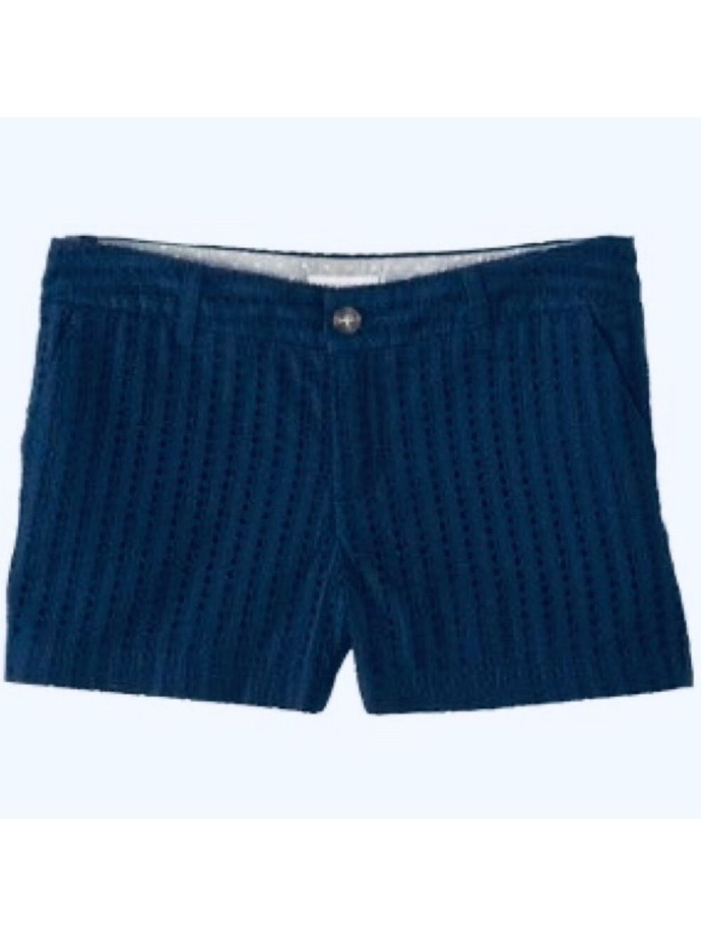 Navy Blue Eyelet Shorts Size 4